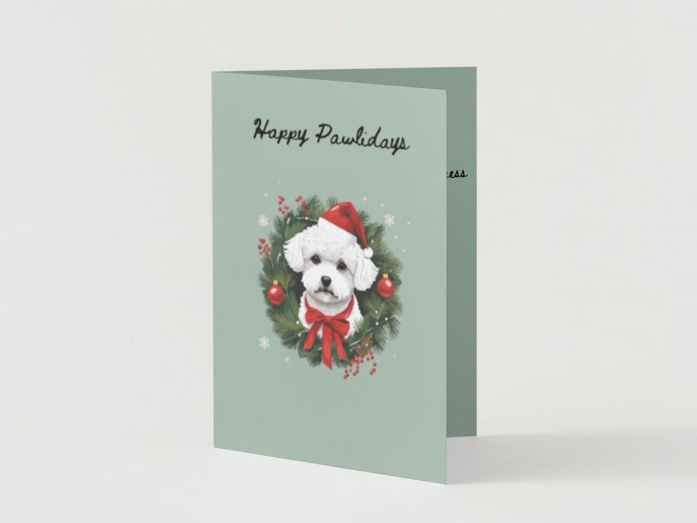 Happy Pawlidays (Bichon)